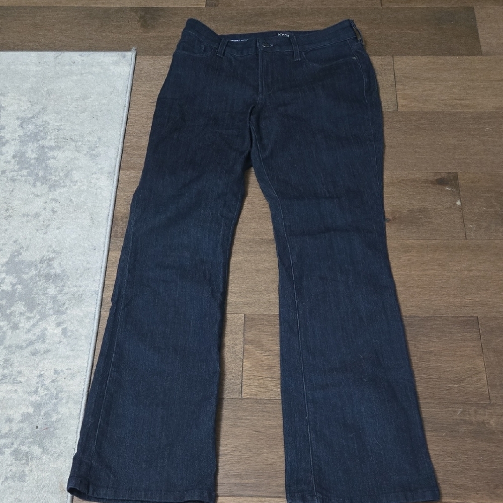 NYDJ High Rise Blue Jeans Slim Bootcut Leg - Picture 5 of 7